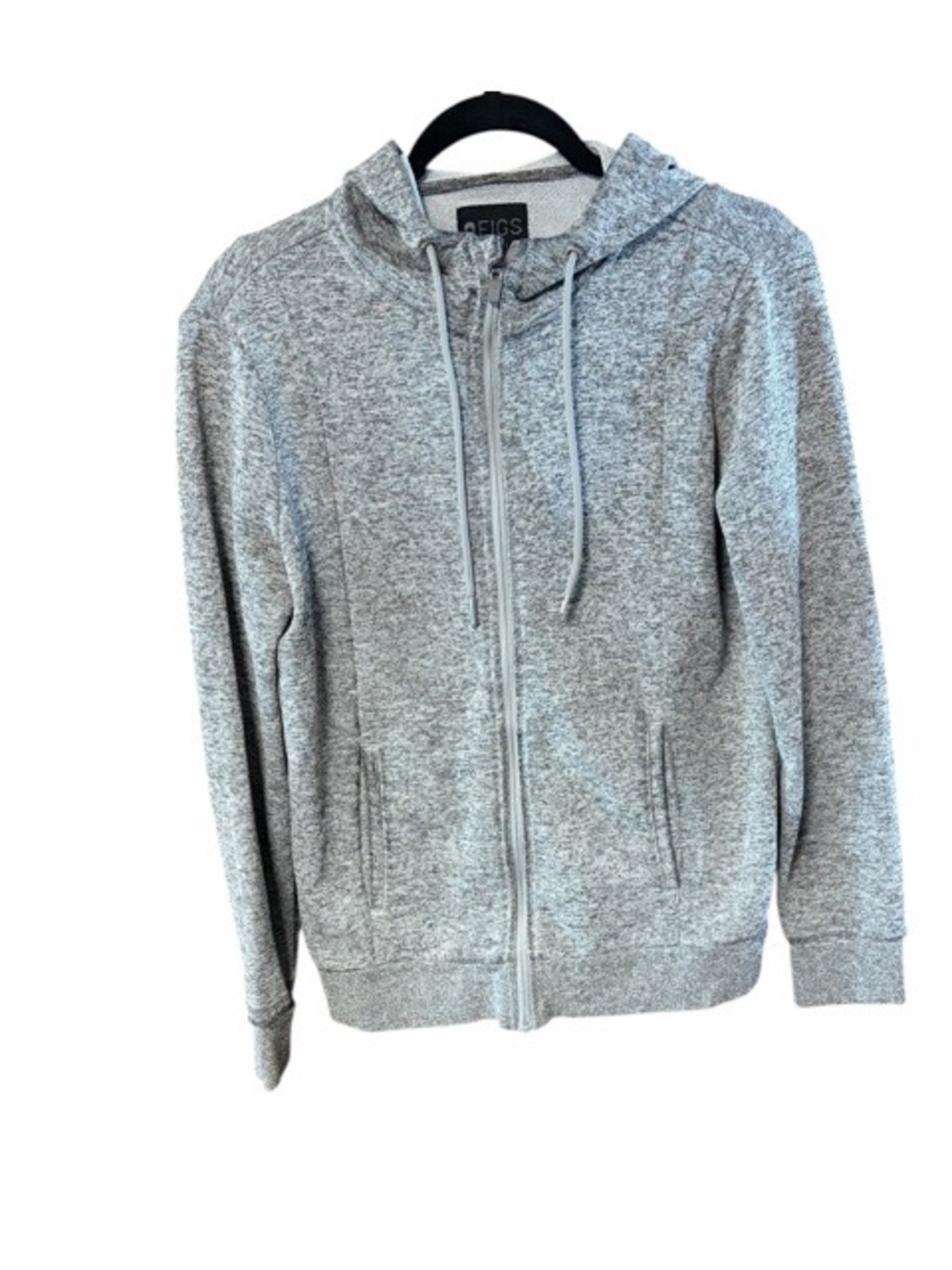 Figs Gray Full-Zip Hoodie